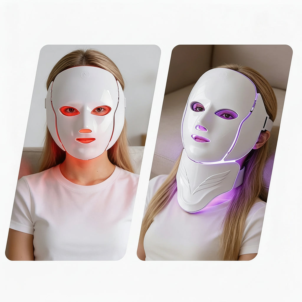 LED Facial & Neck Light Therapy Mask