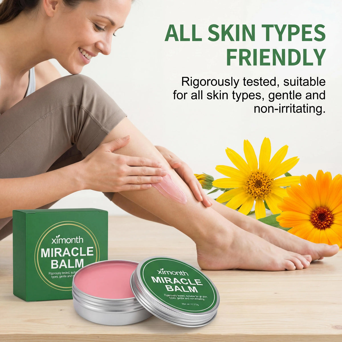 Ximonth Leg Care Balm Relieve Edema Leg and Improve Blood Circulation