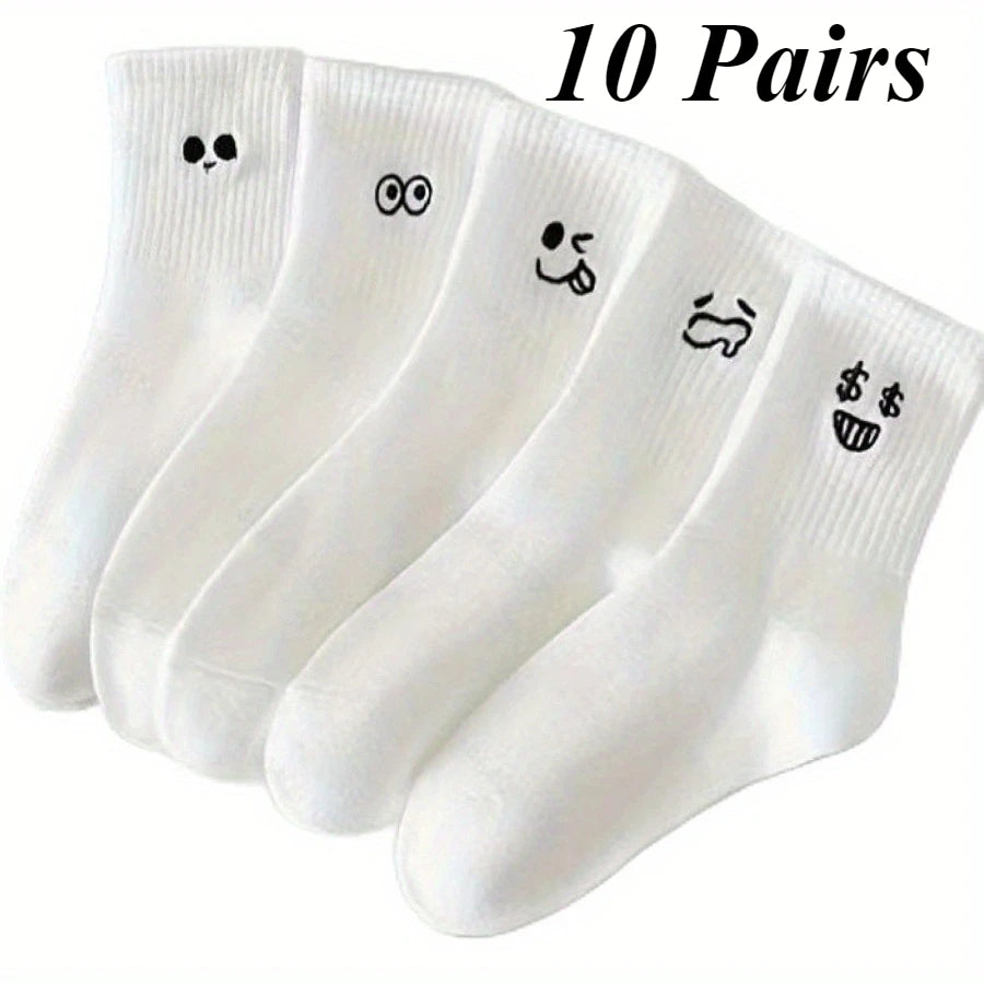 10 pairs of soft, breathable, and durable socks, for comfortable and daily wear