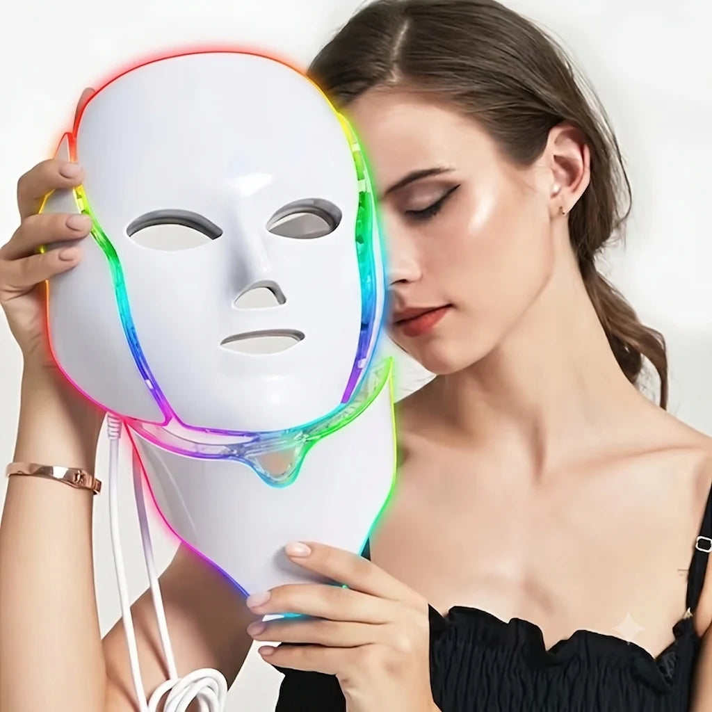 LED Facial & Neck Light Therapy Mask