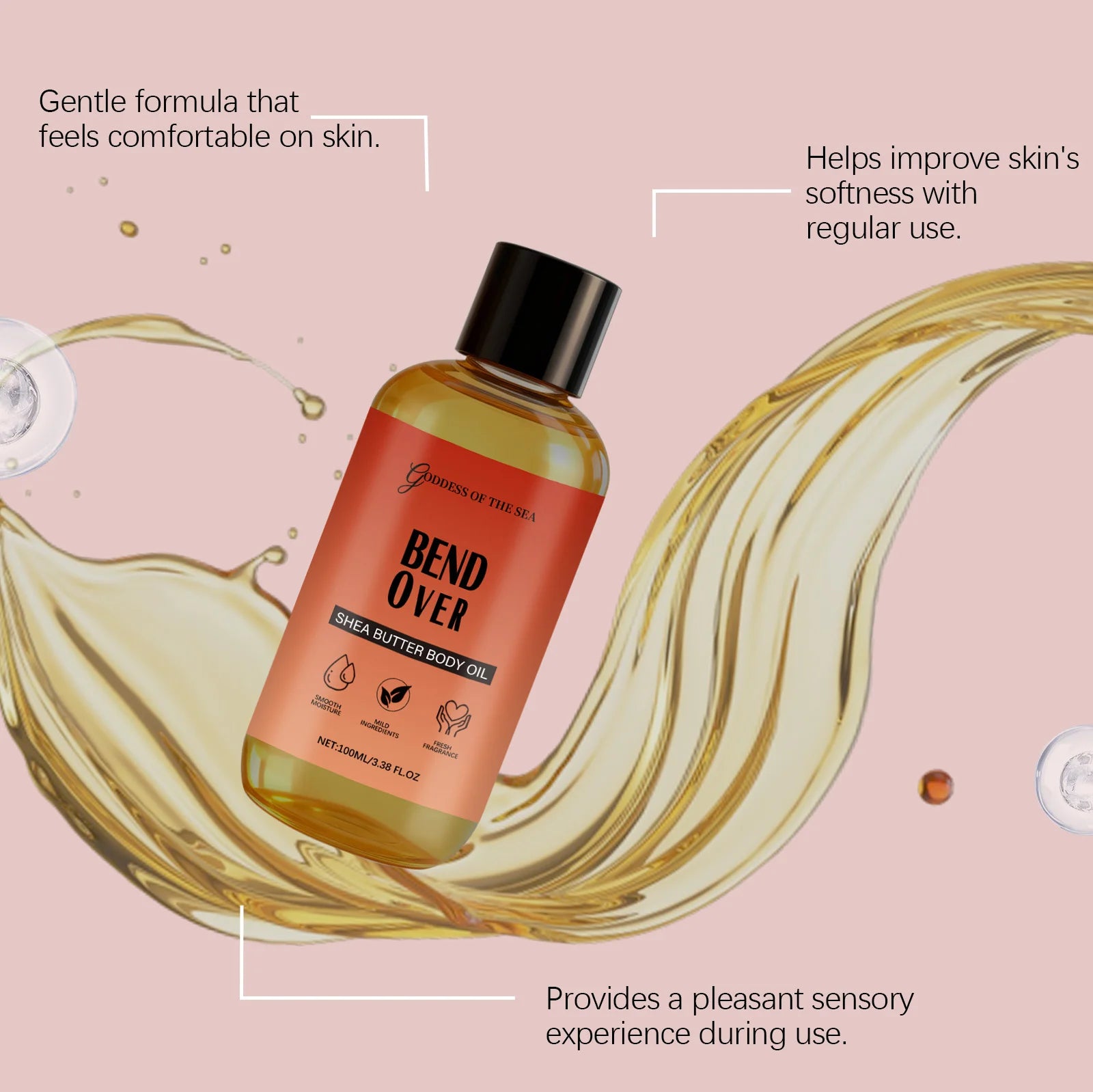 Shea Butter Body Oil for All Skin Types
