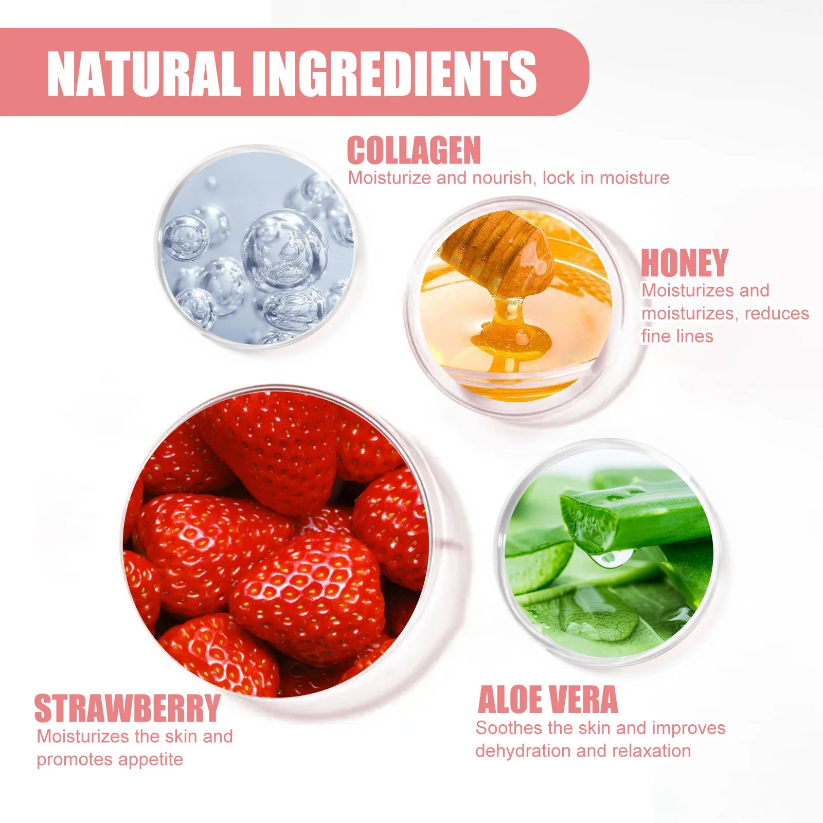 Strawberry Honey Lip Sleep Mask