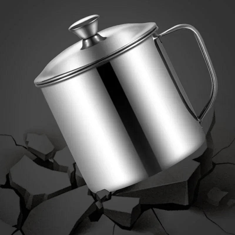 large stainless steel cup