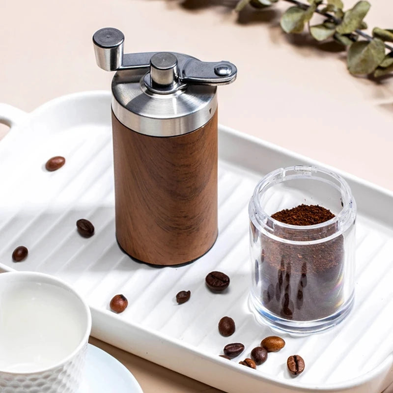 Portable adjustable coffee grinder.