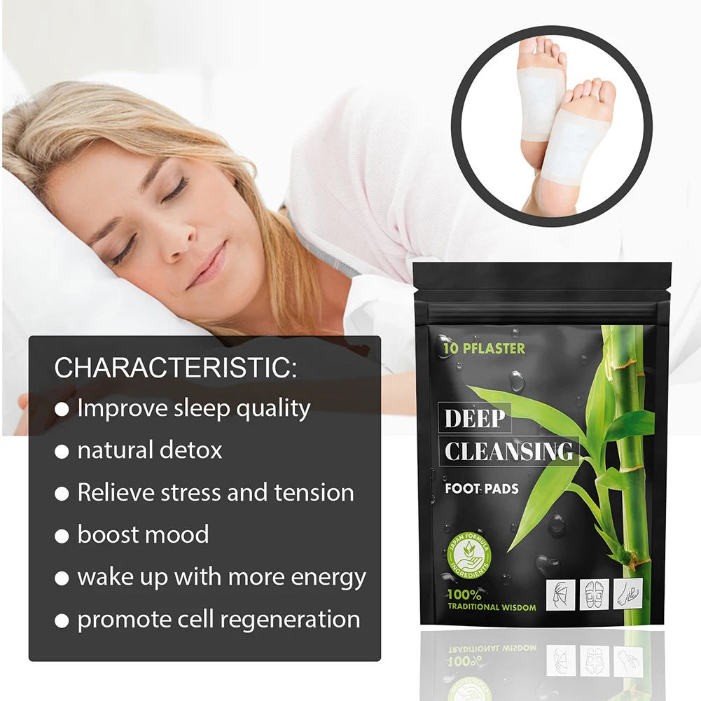 Wormwood Bamboo Charcoal Detox Foot Patches