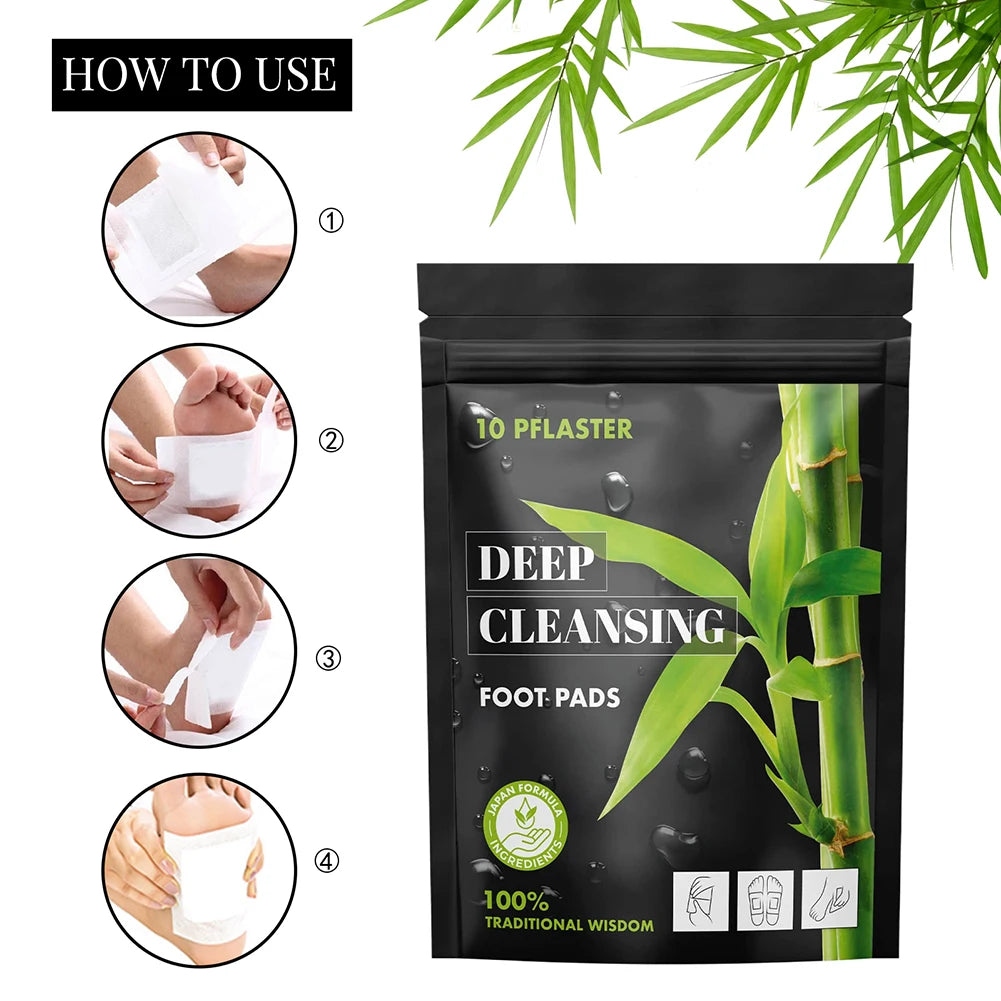 Wormwood Bamboo Charcoal Detox Foot Patches
