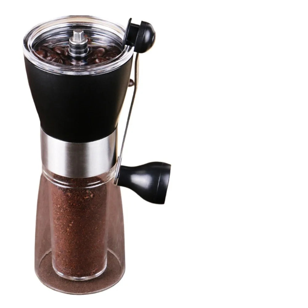 Coffee beans to fine powder.