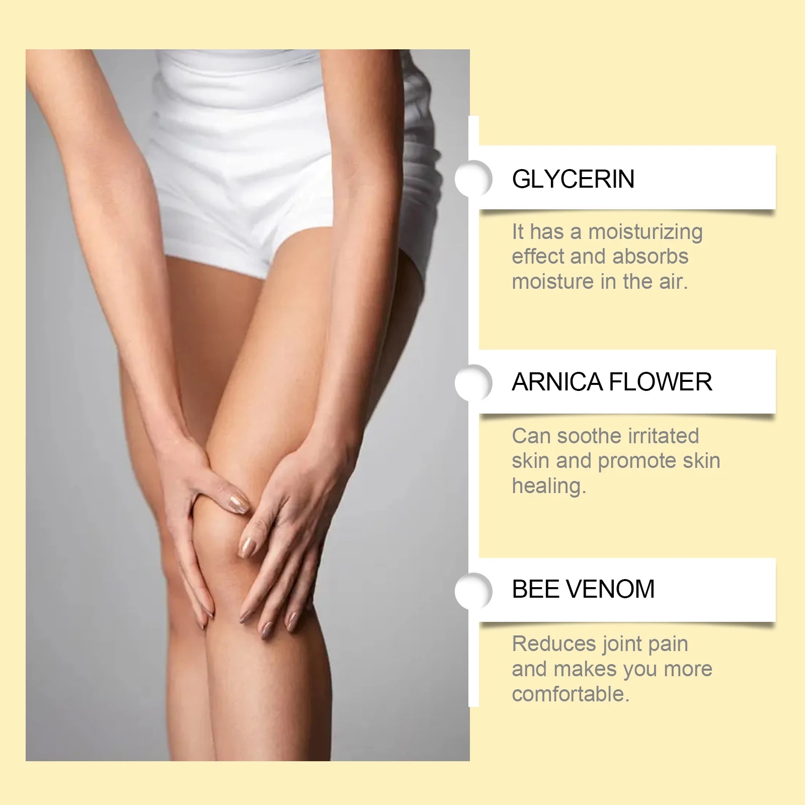Bee Venom a Soothing Moisturizing Lotion for joint pain relief.