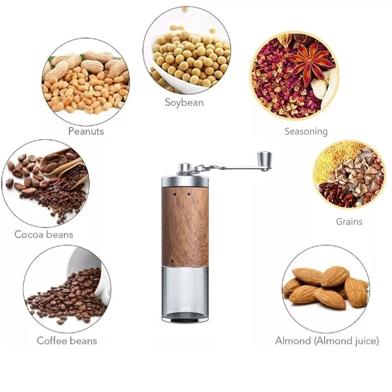Portable adjustable coffee grinder.