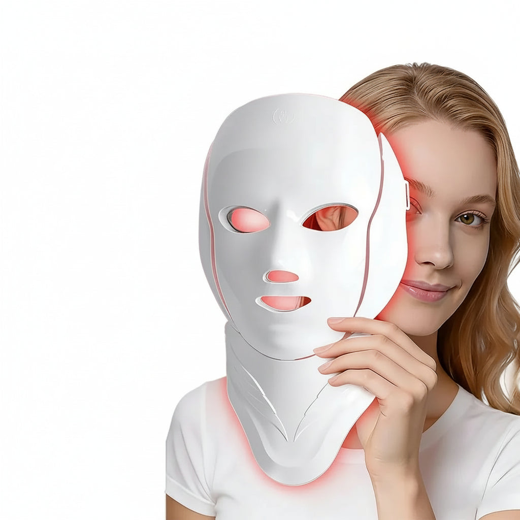 LED Facial & Neck Light Therapy Mask