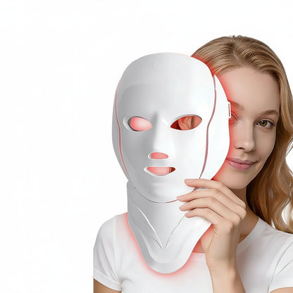 LED Facial & Neck Light Therapy Mask