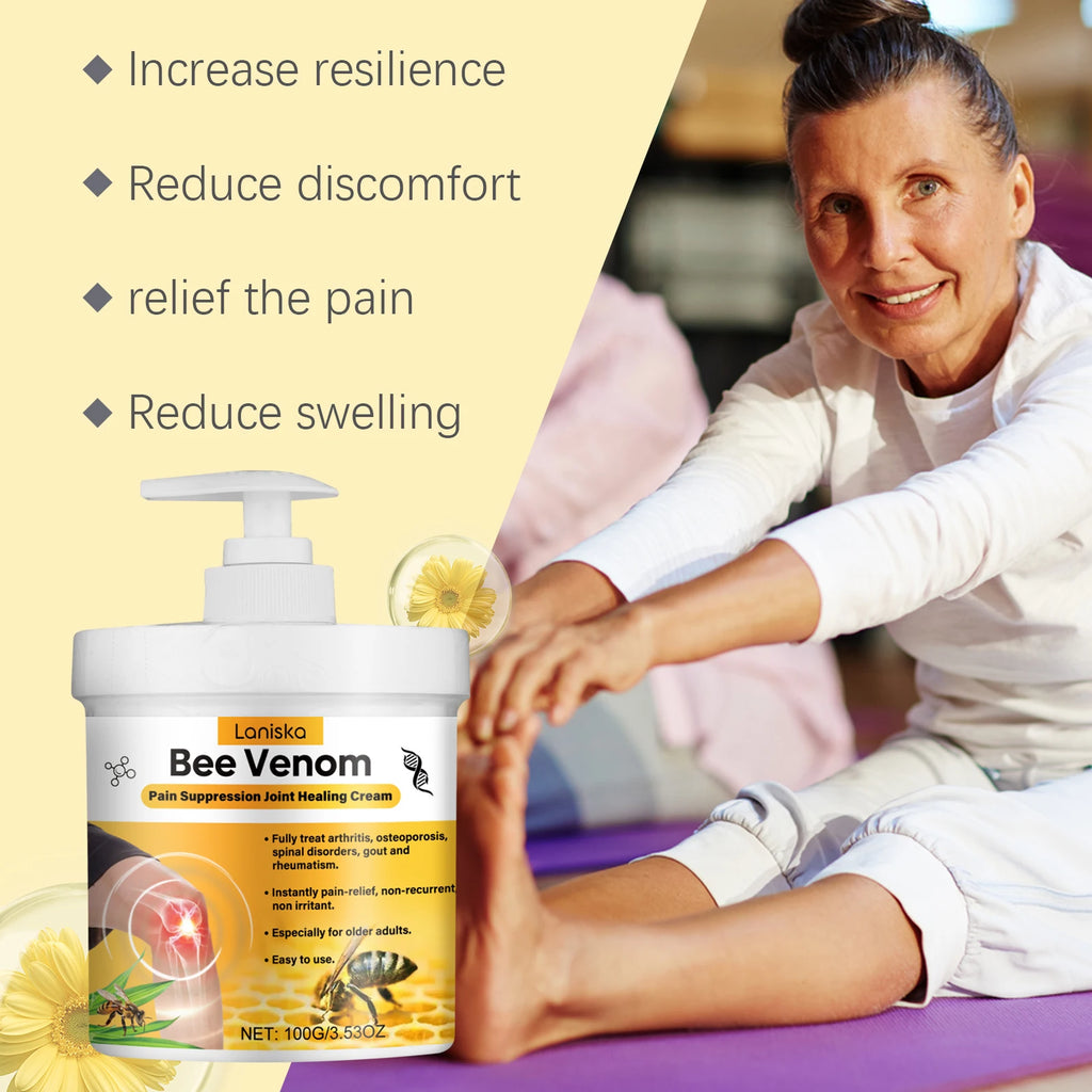 Bee Venom a Soothing Moisturizing Lotion for joint pain relief.