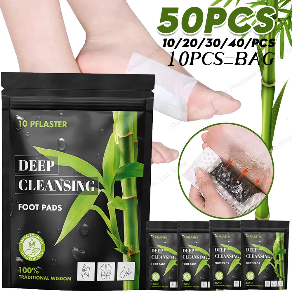 Wormwood Bamboo Charcoal Detox Foot Patches