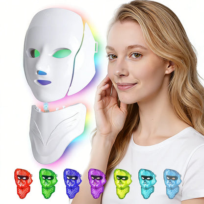 LED Facial & Neck Light Therapy Mask