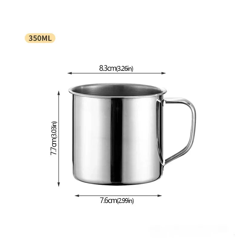 large stainless steel cup