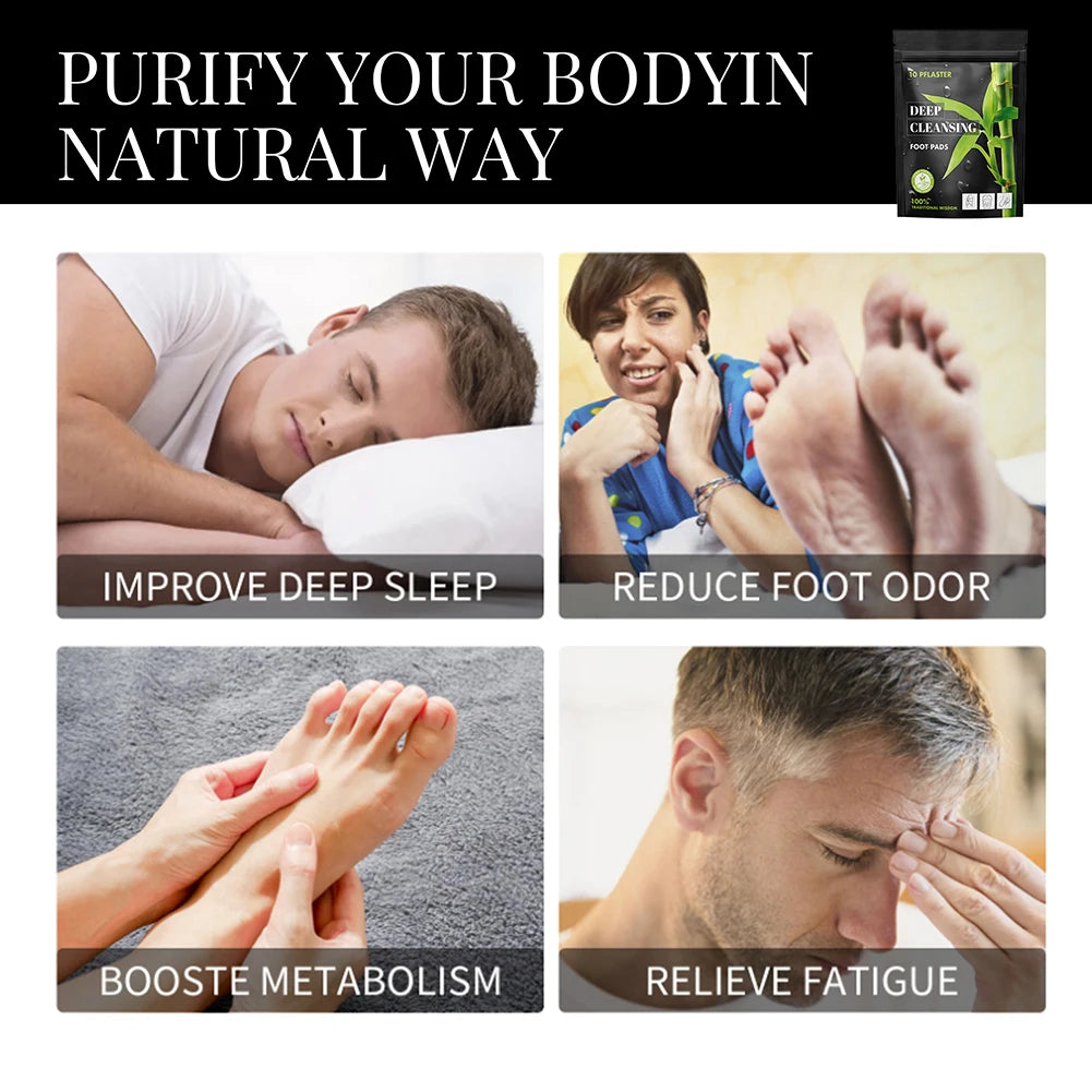 Wormwood Bamboo Charcoal Detox Foot Patches
